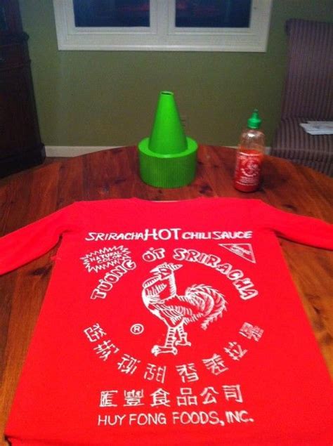 Bottle Of Sriracha Costume Hahaa Hot Halloween Costumes Cool