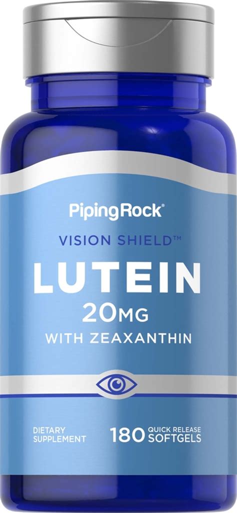 Piping Rock Lutein Mg With Zeaxanthin Eye Health Supplements