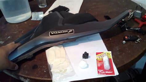 Tips Como Reparar Pegar Un Plastico De Moto Honda Invicta