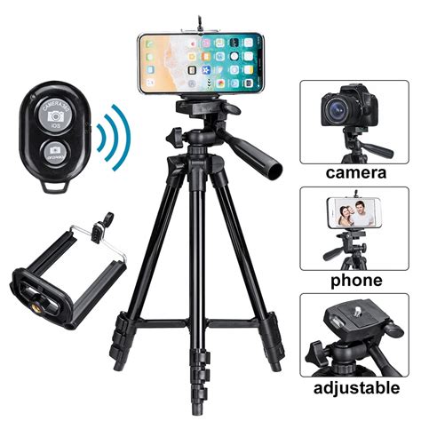 Remote Control Adjustable Camera Tripod Stand, Professional Universal ...