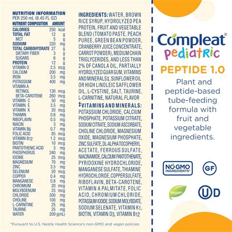 Compleat Pediatric Peptide 1.0 Cal Tube Feeding Formula
