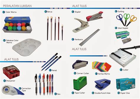katalog harga alat berat atk daftar bantex perlengkapan peralatan tulis