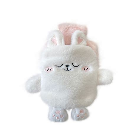 LUCKYXTT Cute Hot Water Bottle Cartoon Plush Hot Water Bottle Water Filling Hot Water Bottle