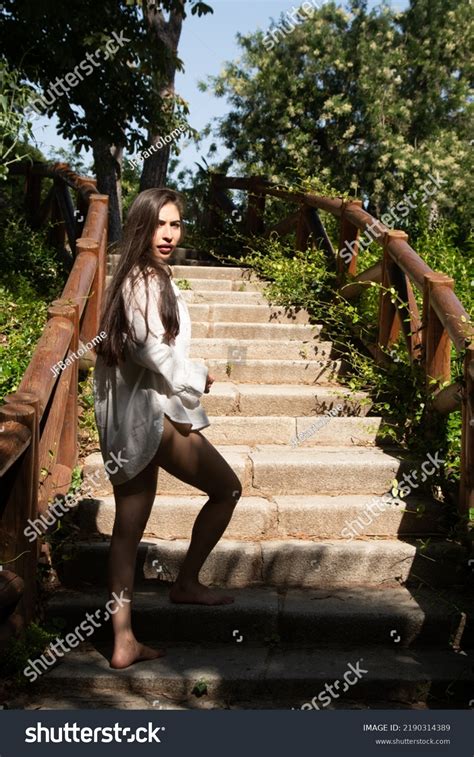 Venezuelan Brunette Girl Red Bikini On Stock Photo 2190314389 Shutterstock