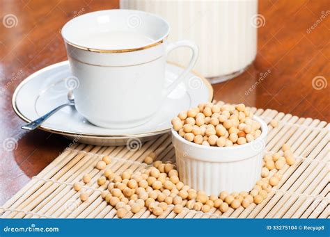 soybean milk stock photo image  milk glass organic
