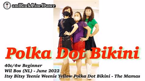 Polka Dot Bikini Line Dance Beginner Demo YouTube