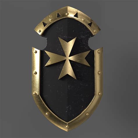 Free Stl File Black Templars Shield Sigmarines 🛡️ ・3d Print Model To