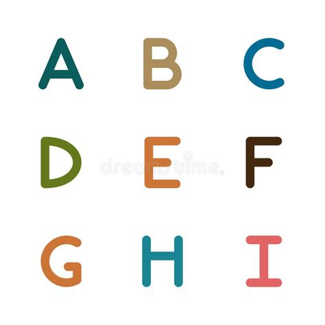 Alphabet Groot Deel 2 Kvadro Vector Illustratie Illustration Of