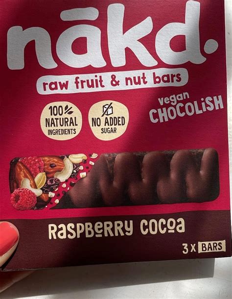 Nakd Raspberry Chocolish Fruit Nut Cocoa Bars Vegan News Net