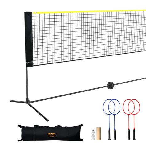 VEVOR Badminton Net, Height Adjustable Volleyball Net, 20ft Wide