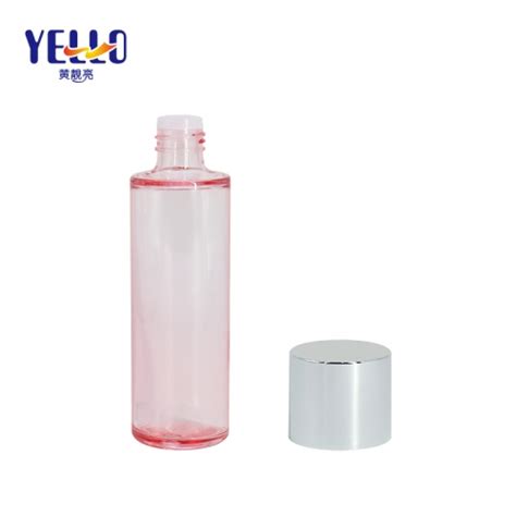 Empty Cosmetic Pink Toner Bottles Heavy Wall PET Toner Bottle Factory