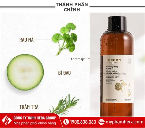 NƯỚC TẨY TRANG BÍ ĐAO COCOON (100% CHÍNH HÃNG)