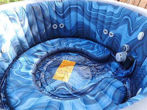 Mo Finance Bestway Saluspa Santorini Hydrojet Pro Person Portable Inflatable Hot Tub