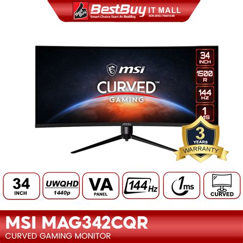 Msi Optix Mag Cqr Wqhd Hz Gaming Monitor