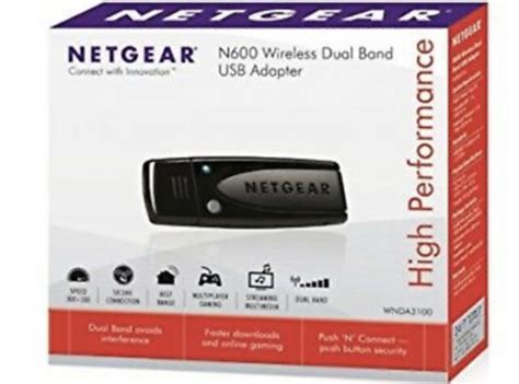 NEW! NETGEAR WNDA3100v2 Dual Band USB Wireless Adapter WiFi Card USB ...