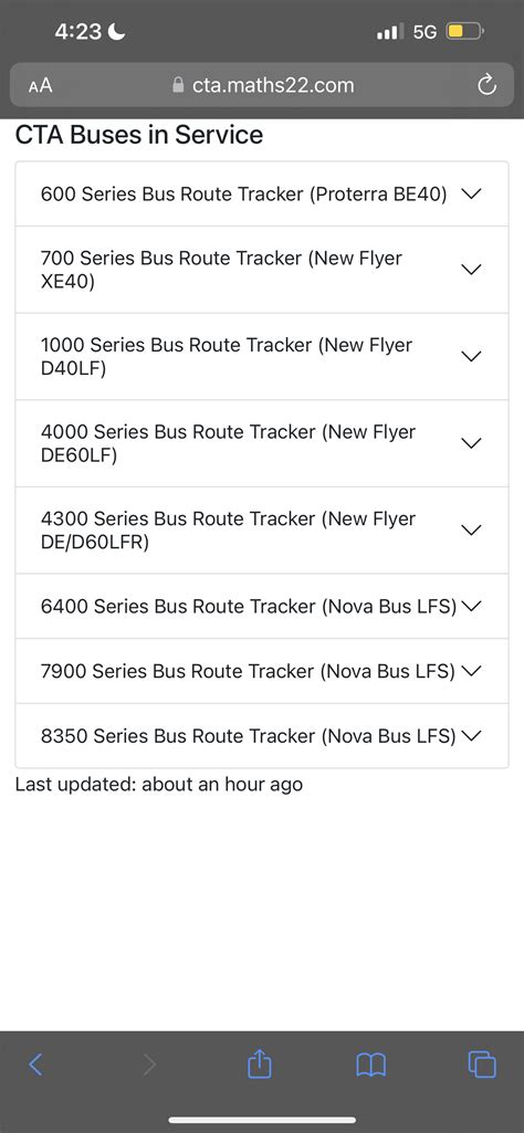 Bus Route Tracker - Page 9 - CTA Bus - Chicago Transit Forum