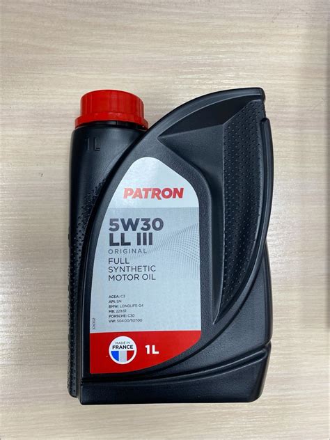 Patron 5W-30 LL III Original свежее - Лабораторные анализы - Свежие ...