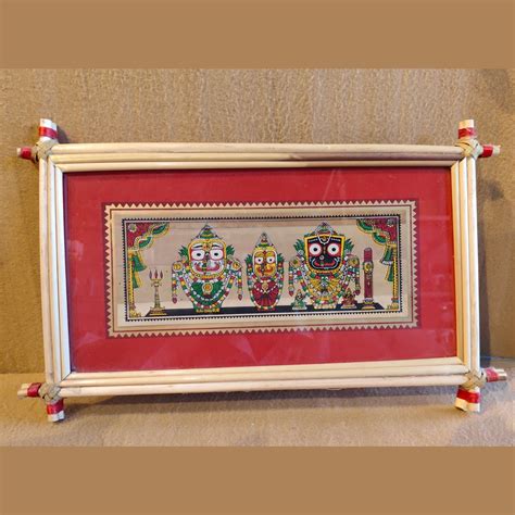pattachitra style painting  jagannath balabhadra subhadra deshiya