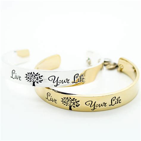 Live Your Life bangle bracelet - Imsmistyle
