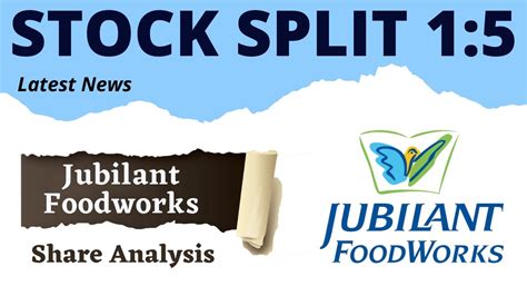 Stock Split Share Split News Jubilant Foodworks Share Jubilant