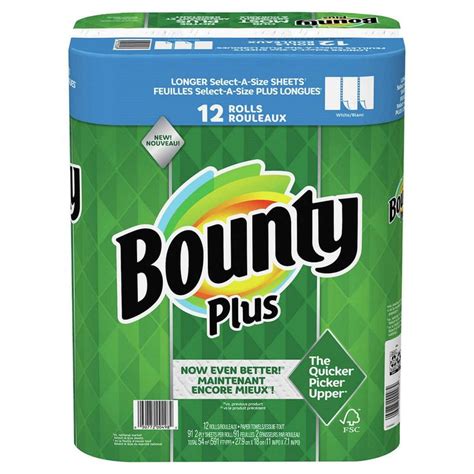 bounty  select  size paper towels  count paper towel paper
