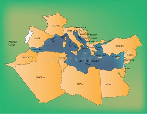 Mediterranean Sea Stock Vector Illustration Of Adriatic 31639077