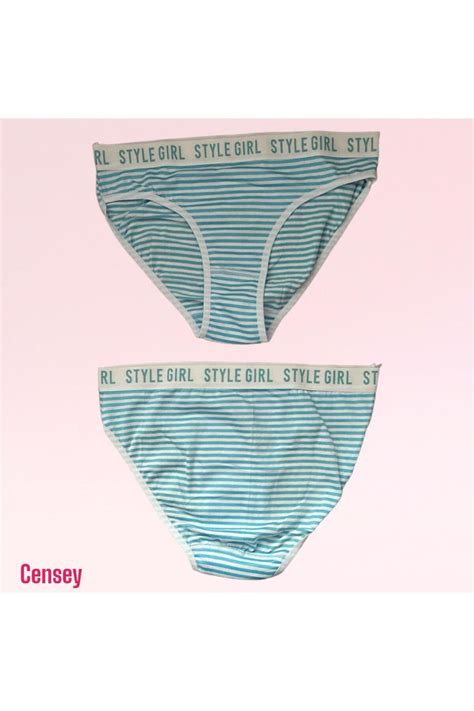 CENSEY Kadın Külot Esnek ve Rahat Hava Alabilen Kumaştan Çizgili Bikini Kilot Spor Style Fiyatı