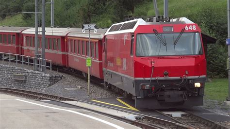 Rh Tische Bahn Nostalgierzug Und Regionalverkehr Zwischen Filisur Und