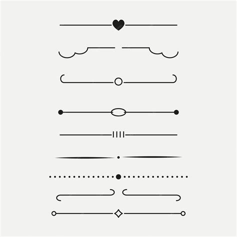 premium vector  set  lines   text  saysline