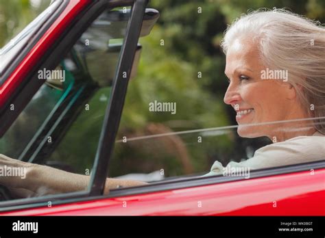 Mature Woman Driving Car Hi Res Stock Photography And Images Alamy