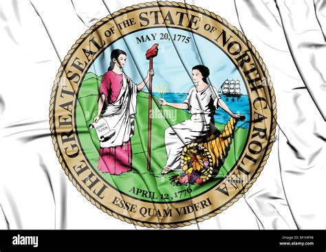 State Seal Of North Carolina Usa 3d Illustration Stock Photo Alamy