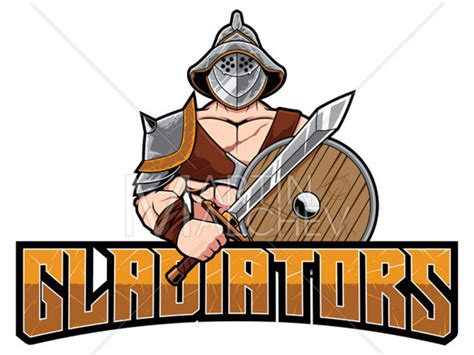 Gladiator Mascot Vector Illustration Gladiator, Murmillo, Warrior ...