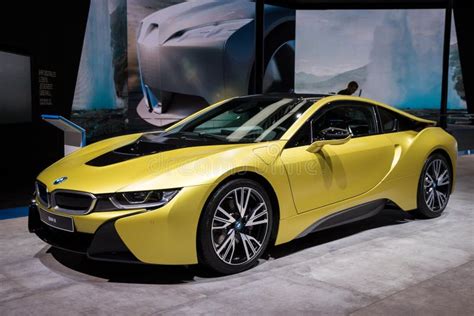 Bmw I Protonic Frozen Yellow Edition Showcased Editorial Photography