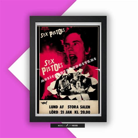 Sex Pistols Concert Poster Music Poster Punk Pop Rock Roll Vintage Style Magazine Retro Print