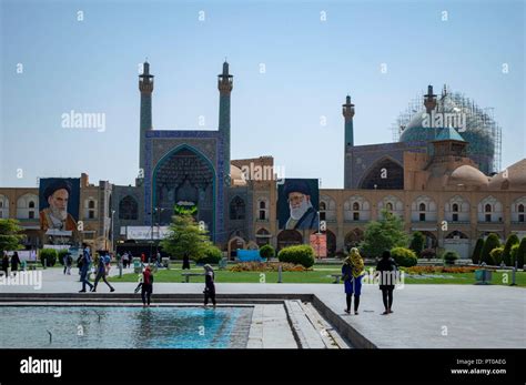 imam mosque  imam square  isfahan iran stock photo alamy