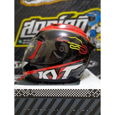 Jual Helm Kyt Rc Seven Motif Seri Spain Black Helm Touring Kyt