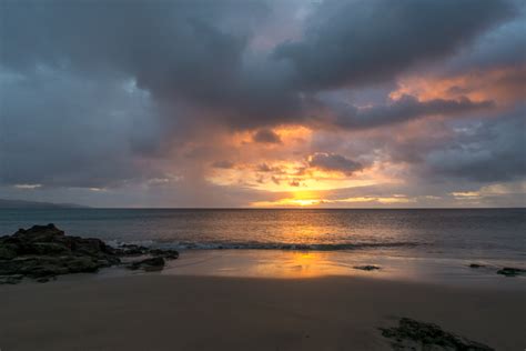 Bildet Strand Hav Kyst Sand Horisont Sky Himmel Soloppgang