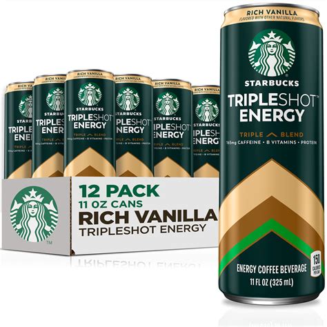 Starbucks Tripleshot Coffee Energy Drink, Vanilla Flavor, 11 fl oz Cans
