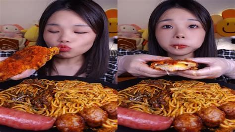 Mukbangers ASMR Food. Sound Eating, Chinese Food And Spicy Sea Food ...