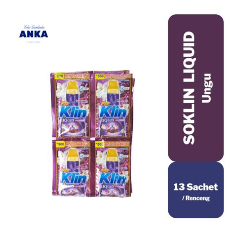 Jual Soklin So Klin Liquid Detergent Cair Violet Blossom Warna Ungu Isi