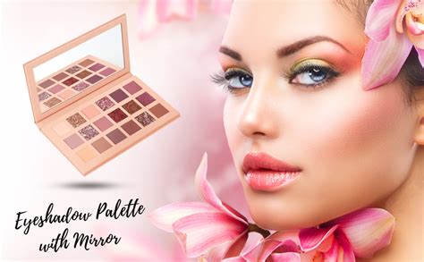 Buy Eyeshadow Palette With Mirror Shimmer Matte Finish Nude Eyeshadow Palette With