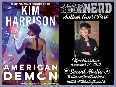 Guest Post with Kim Harrison - American Demon ~ JeanBookNerd