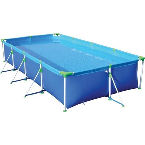 Piscina Premium Retangular Litros Lona De Pvc Mor Madeiramadeira