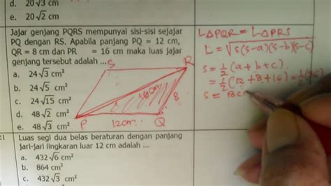 Rumus Jajar Genjang Mencari Tinggi Rumus Luas Jajar Genjang Beserta