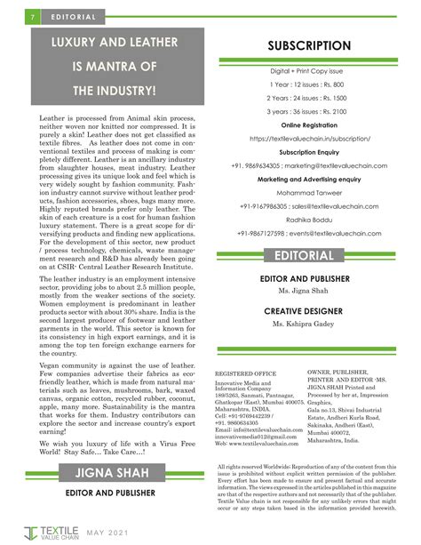 Textile Value Chain- May 2021 | PDF