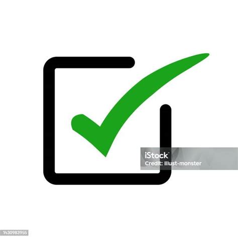 Emphasis Check Mark Check Box Vector Stock Illustration Download