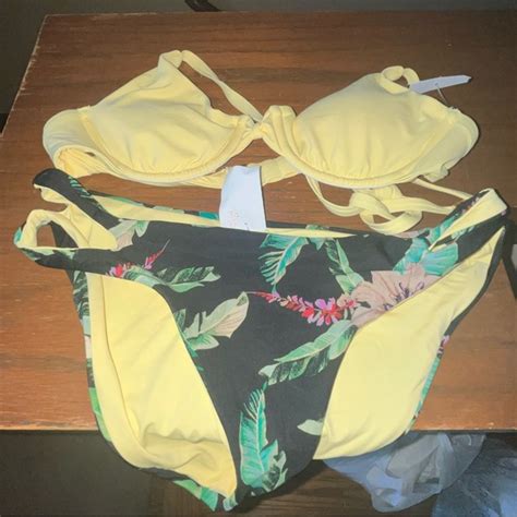 Isabella Rose Swim Nwt Isabella Rose Tropical Bikini Set Poshmark