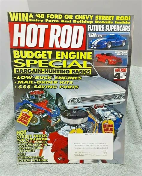 Hot Rod Magazine May Classic Antique Cars Vintage S Picclick Uk