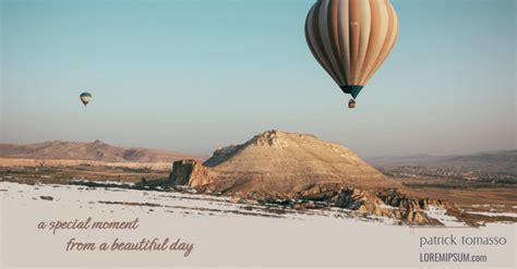 Nostalgic Hot Air Balloon Adventure In Serene Landscape Kapwing