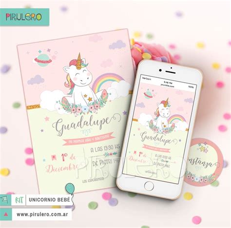 Unicornio Y Arcoiris Kit Imprimible